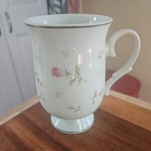 vintage 1970s Sheffield fine china rambling rose mug